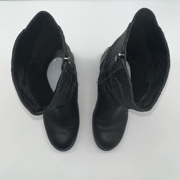 Vince Camuto Woman’s Welton Riding Mid Calf Side Zipper Leather Boots - Picture 5 of 13